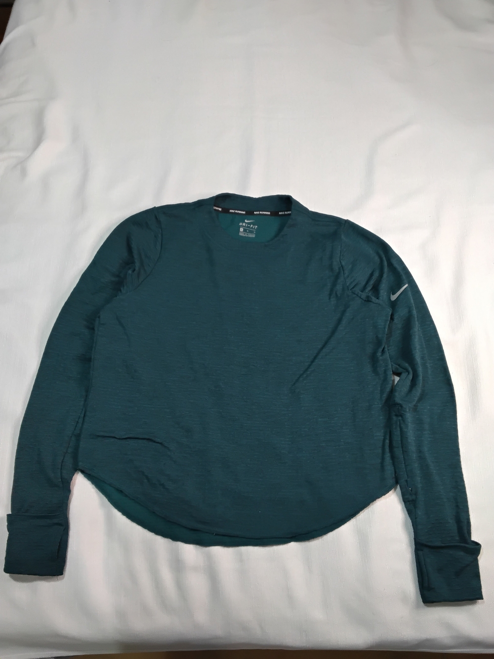 Nike Women’s Long-Sleeve Crew - Teal Pullover Sweatshirt Sz M.